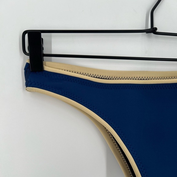 Abysse Jenna Neoprene Ocean Bikini Bottoms In Blue - Picture 3 of 5